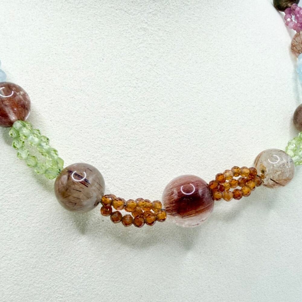 Jay King Mine Finds Sterling Silver Multicolor Natural Gemstone 18" Necklace - Picture 3 of 13
